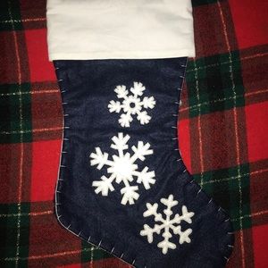 Homemade Snowflake Stocking